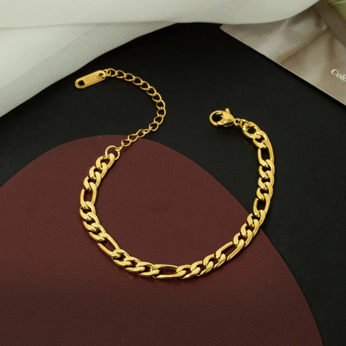 Gold Color Bracelet Stainless Steel Twist Cuban Chain Bracelet for Women Chain Bracelet Jewelry Gifts Wholesale Dropshipping