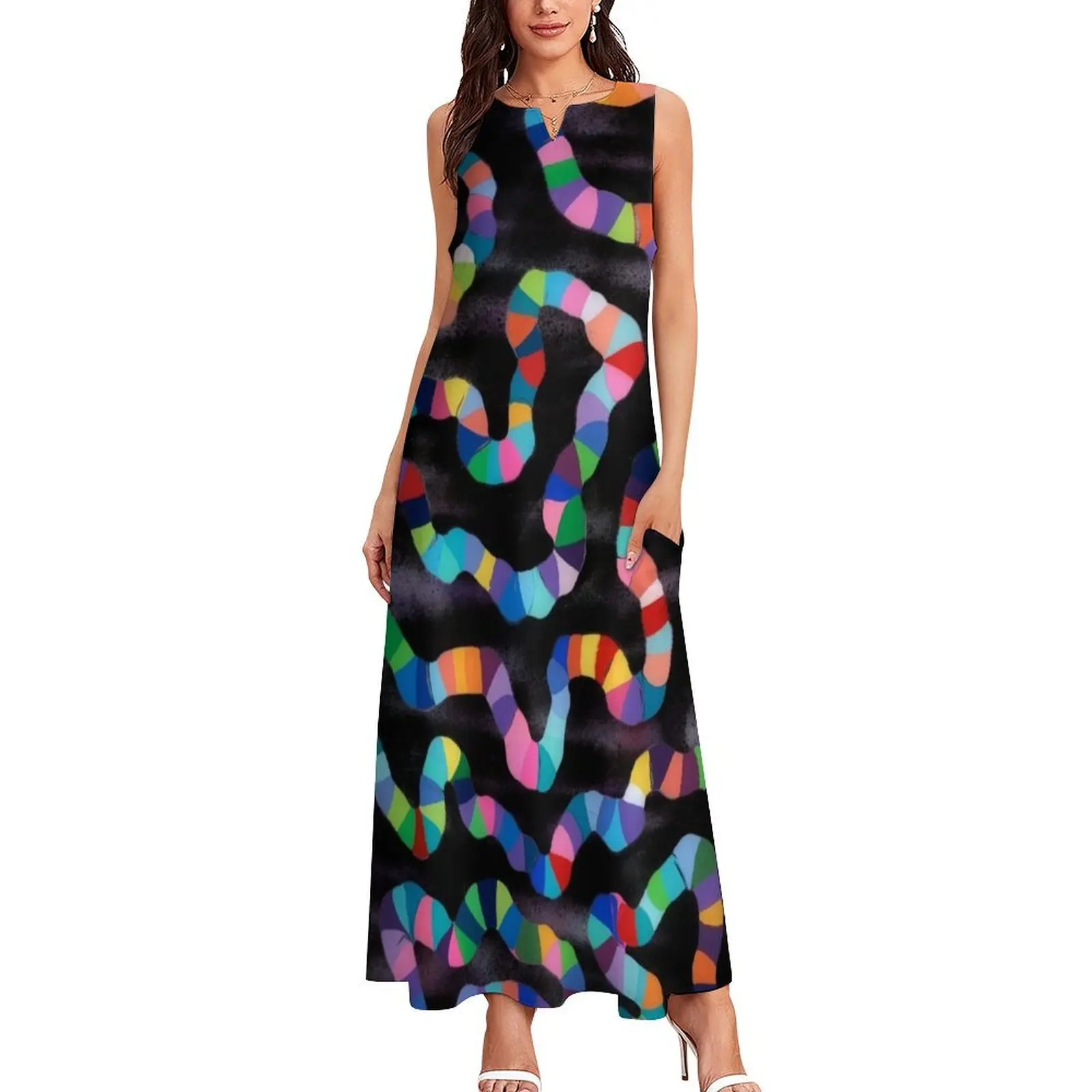 Candyland experiment Long Dress elegant party dress for women 2025 women's elegant loose dresses Dress