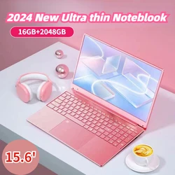 2024 Ultracienki 15,6-calowy laptop 16 GB RAM 2 TB SSD Intel N3700 z ekranem 1920x1080 Biurowy komputer do nauki Windows 11 Notebook Nowość