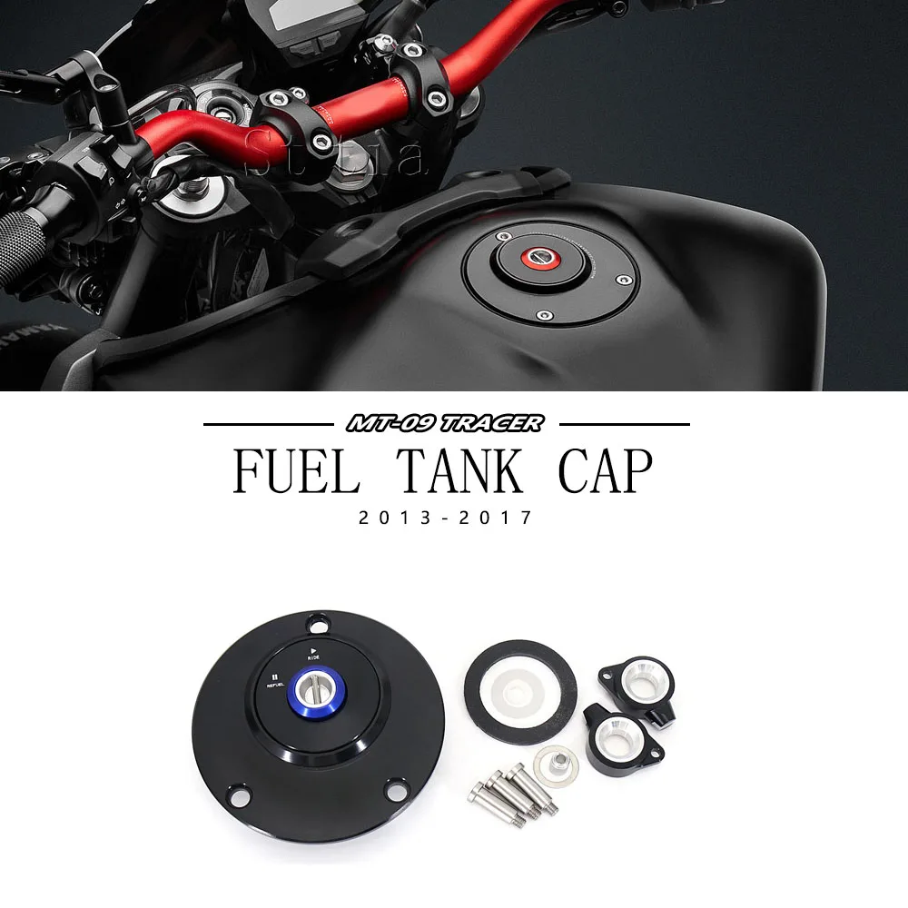

For Yamaha MT-09 TRACER 2013-2017 MT09 Tracer New MT 09 CNC Fuel Tank Motorcycle Cap Gas Fuel Tank Caps Cover