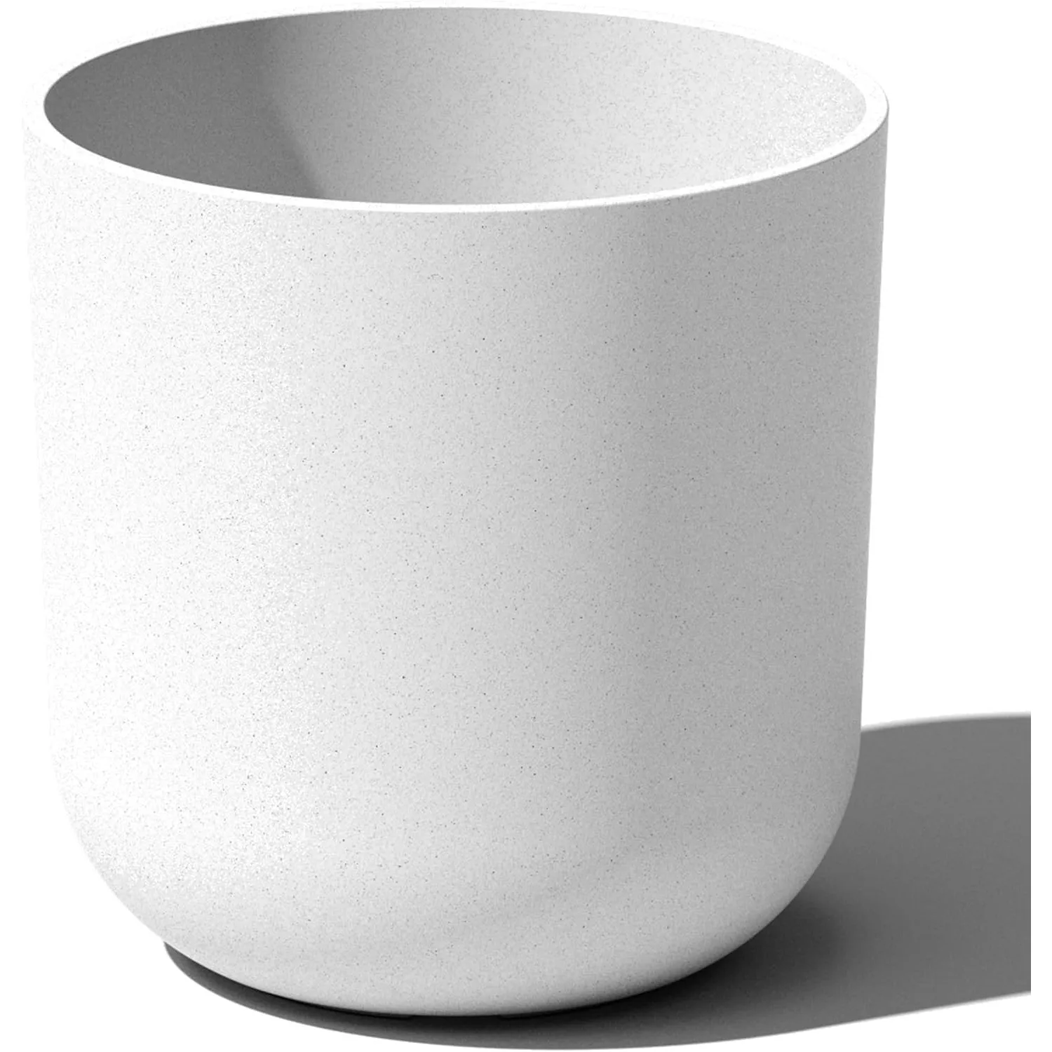 Round Lima Plastic Planter Pots for Indoor/Outdoor Garden Use,White,Suitable for Small to Large Succulent Plants,Interior Plants