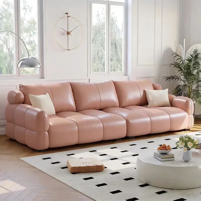 French Retro Velvet Cloud Puff Sofa Living Room Creative Modern Beauty Salon Cream Marshmallow Color Matching Sofa
