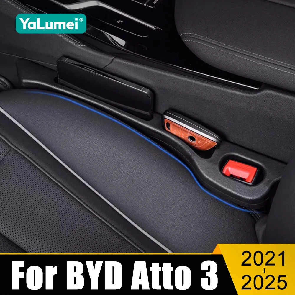 Dla BYD Atto 3 Yuan Plus 2021 2022 2023 2024 2025 EV Uniwersalny fotelik samochodowy Gap Anti-leak Stopper Strip Slot Seat Gap Case Organizer