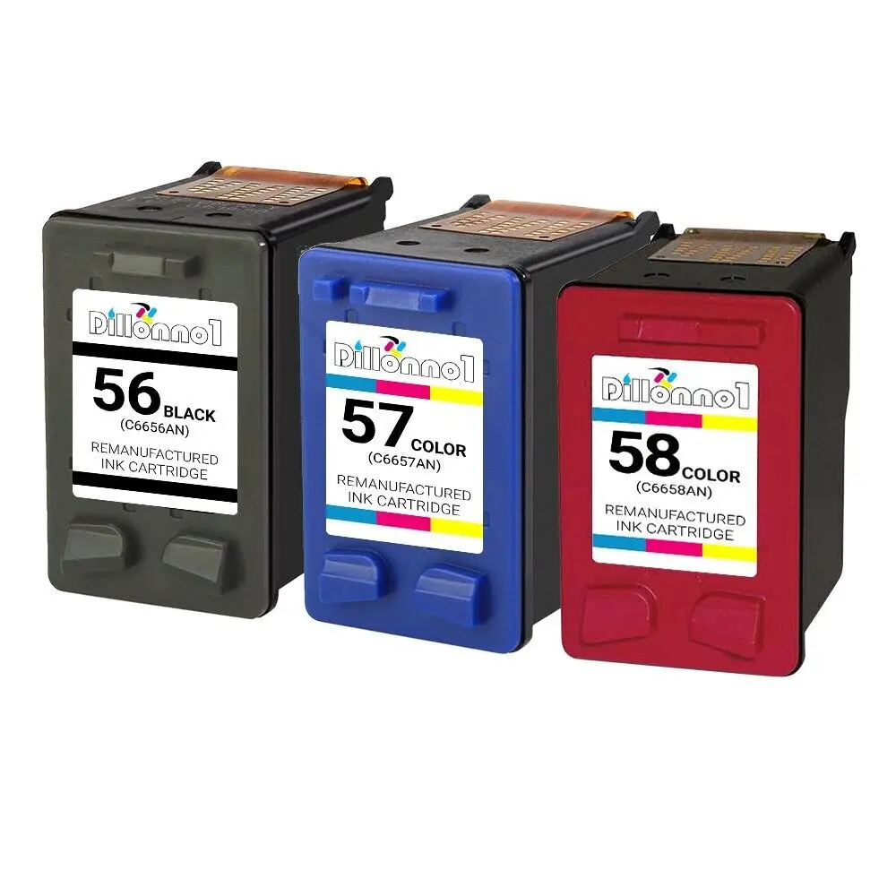 

3PK #56 #57 #58 Ink for Deskjet 450 5150 5550 5650 5850 9650 9670 9680