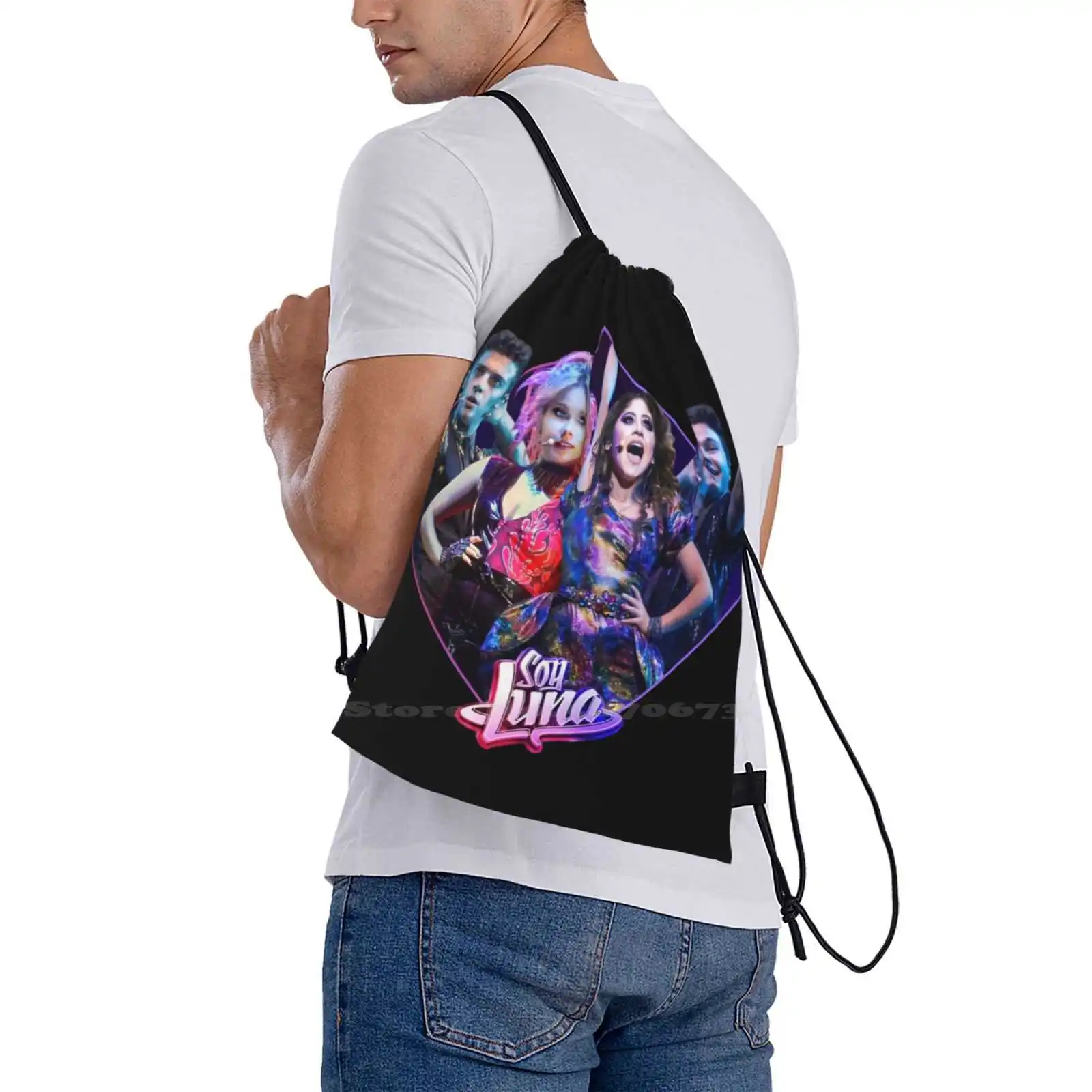 Soy Luna Cast New Arrivals Unisex Bags Student Bag Backpack Soy Luna Luna Valente Karol Sevilla Matteo Balsano Simón Álvarez