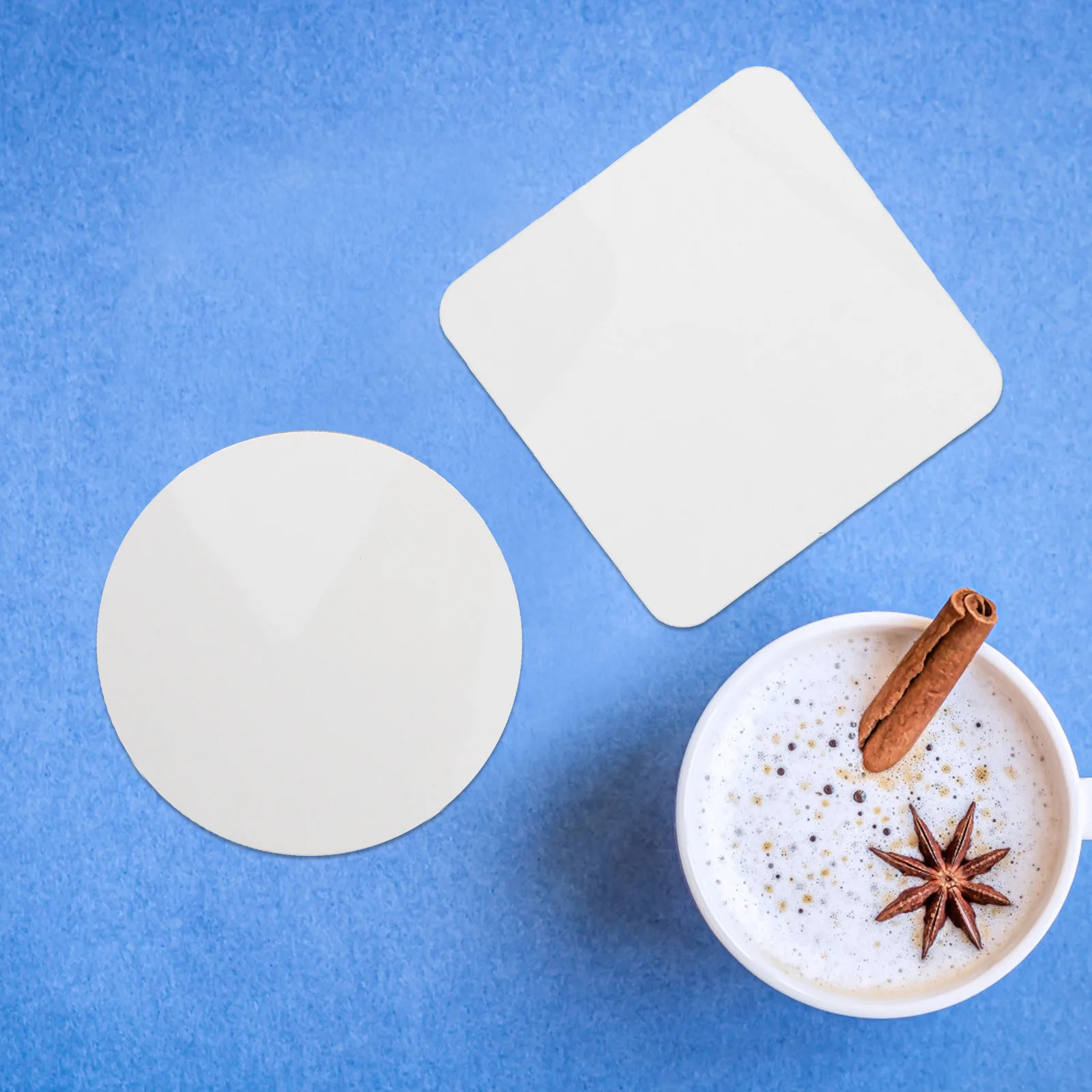 

24Pcs Heat Transfer Blank Sublimation Coasters Round Wooden Blanks Suitable for DIY Beverage Drink Accessories