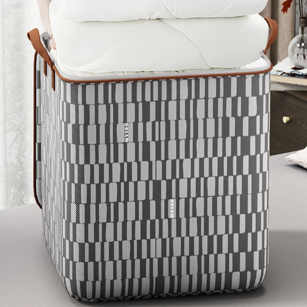 

Extra Large Quilt Storage Bag Non-Woven Fabric Closet Organizer for Comforter Blanket Folding Storage Container