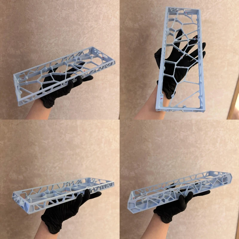 Sora60 Hollow Aluminum Shell V2 Upgraded GH60 Aluminum Shell Compatible with Wooting Rakka HM66 Multicolor Mechanical Keyboard