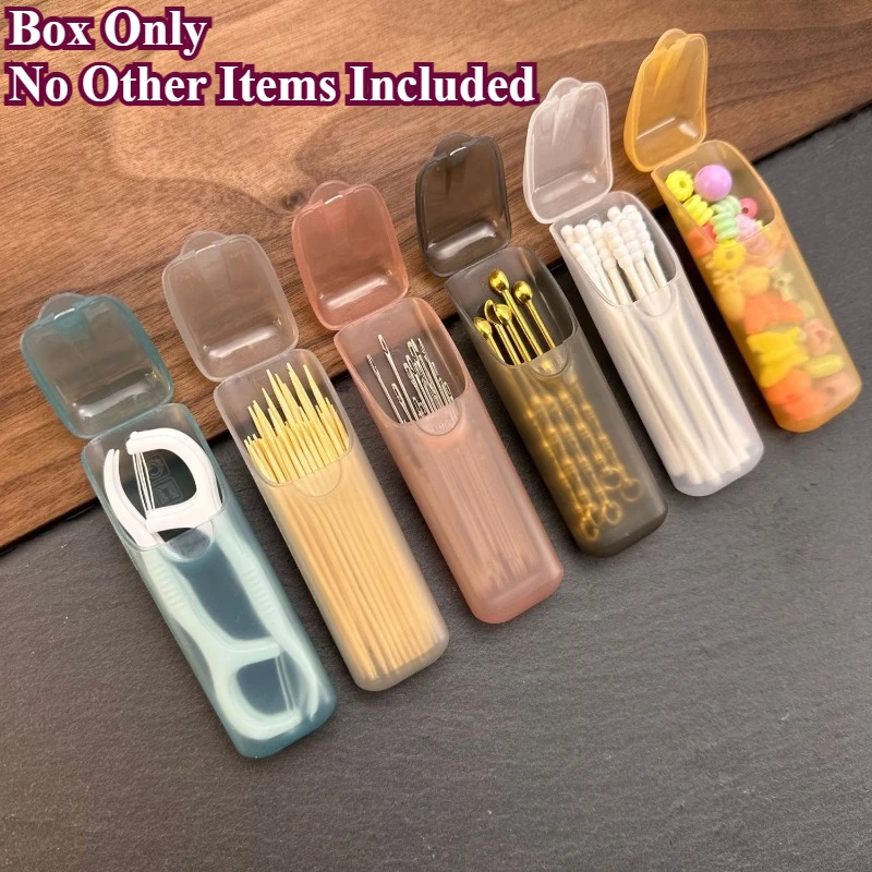 

5 шт., мини-футляр для зубной нити и тампонов, портативная коробка для таблеток с держателем для зубочисток, многоцветные контейнеры для капсул для путешествий, ухода за полостью рта
