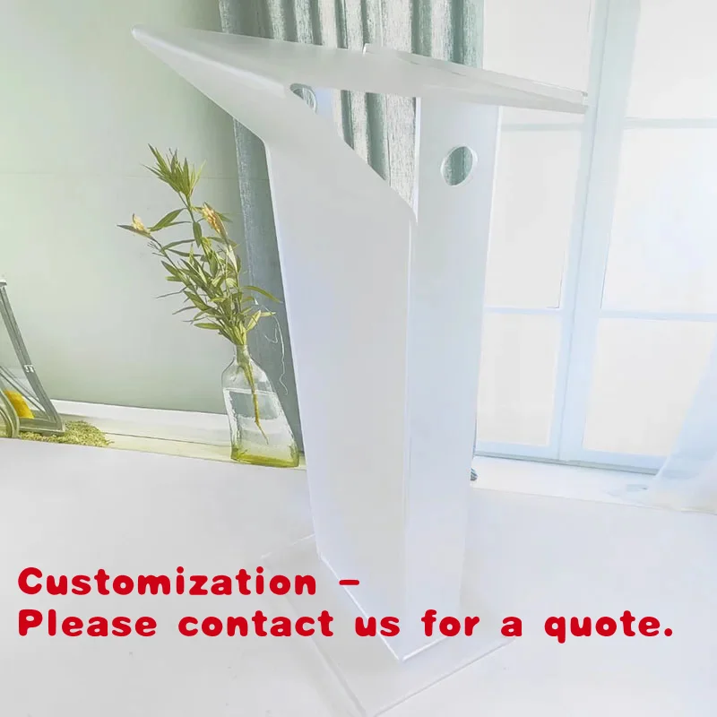 

Customize.Transparent Matt Acrylic Church Pulpit and Lectern Podium Commercial Furniture with Christian Church Service