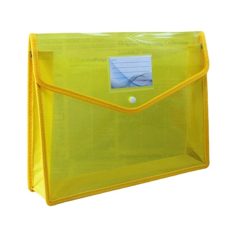 

Y5LB Three-Dimensional Plastic File Bag B4 Transparent Document Storage