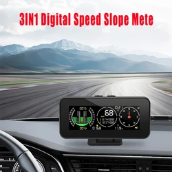 4x4 GPS Speedometer Head Up Display 3 In 1 Digital Speed Slope Mete Compass with Overspeed Alarm for Off Road Accessories