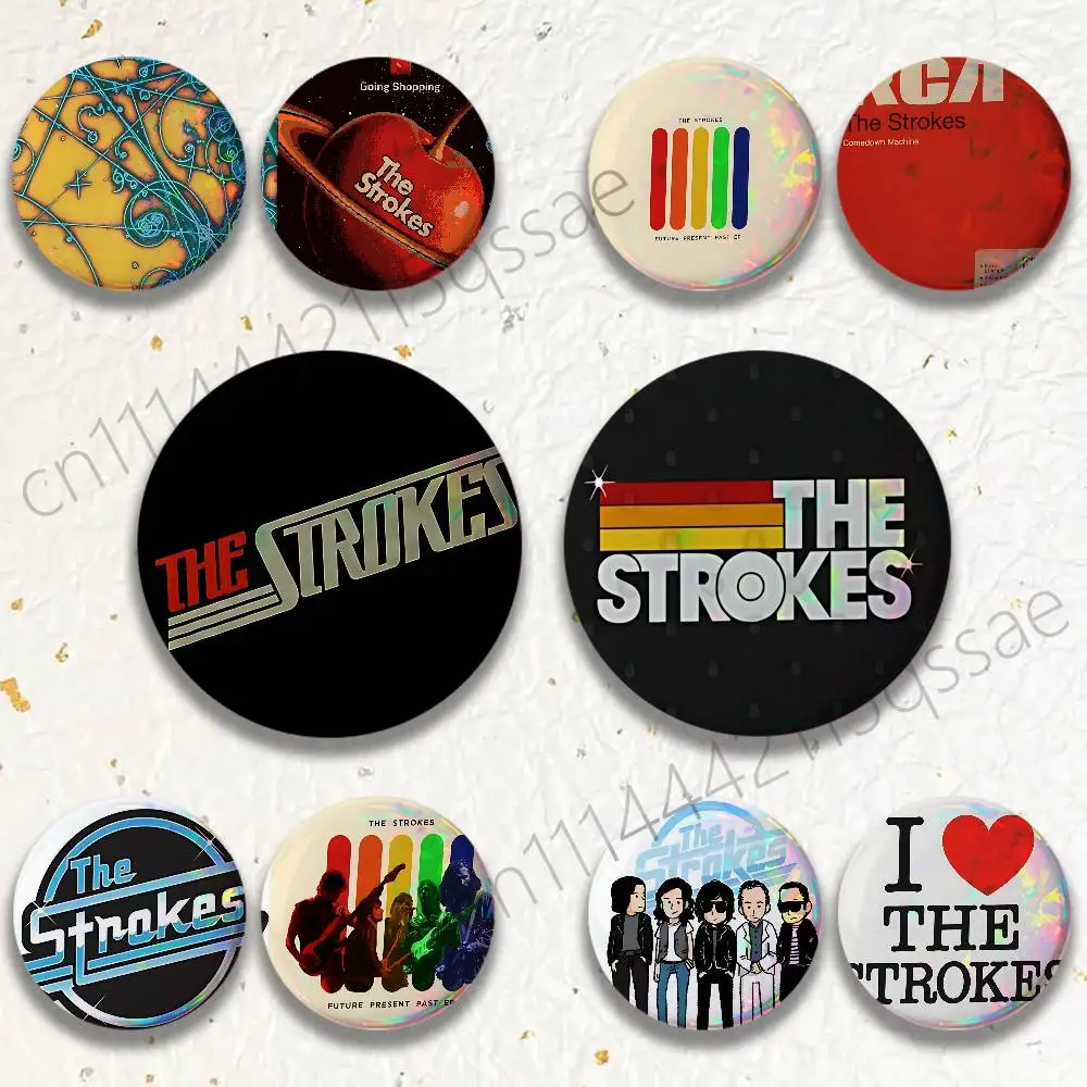 The S-Strokes The New Abnormal 25mm 75mm 44mm 58mm 32m Brooches Badges Pins for Accessories