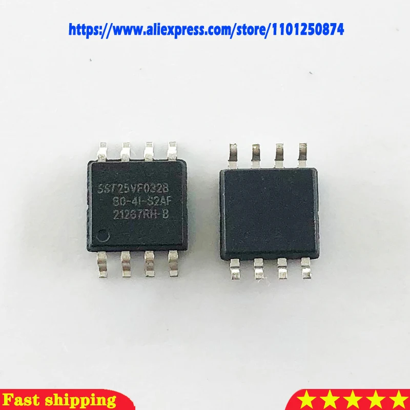 5pcs/lot SST25VF032B-80-4I-S2AF SST25VF032B SST25VF032 SOP-8 In Stock