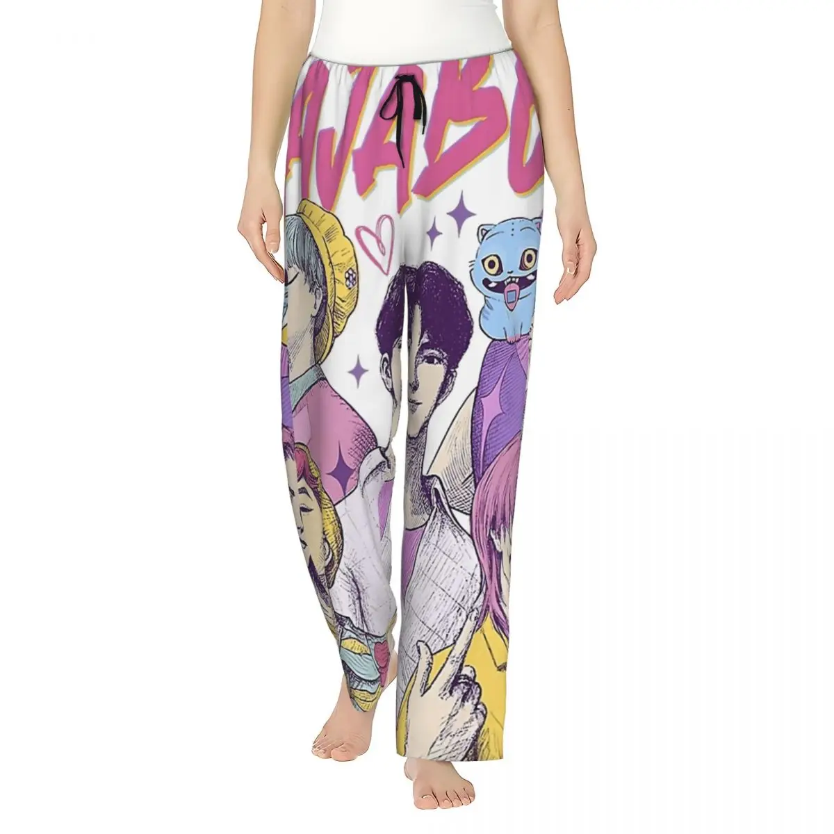 

Пижамы для женщин Saja Boys аниме «Охотники на демонов» Kpop пижамные штаны для сна дышащие карманы спальные штаны повседневные домашние брюки