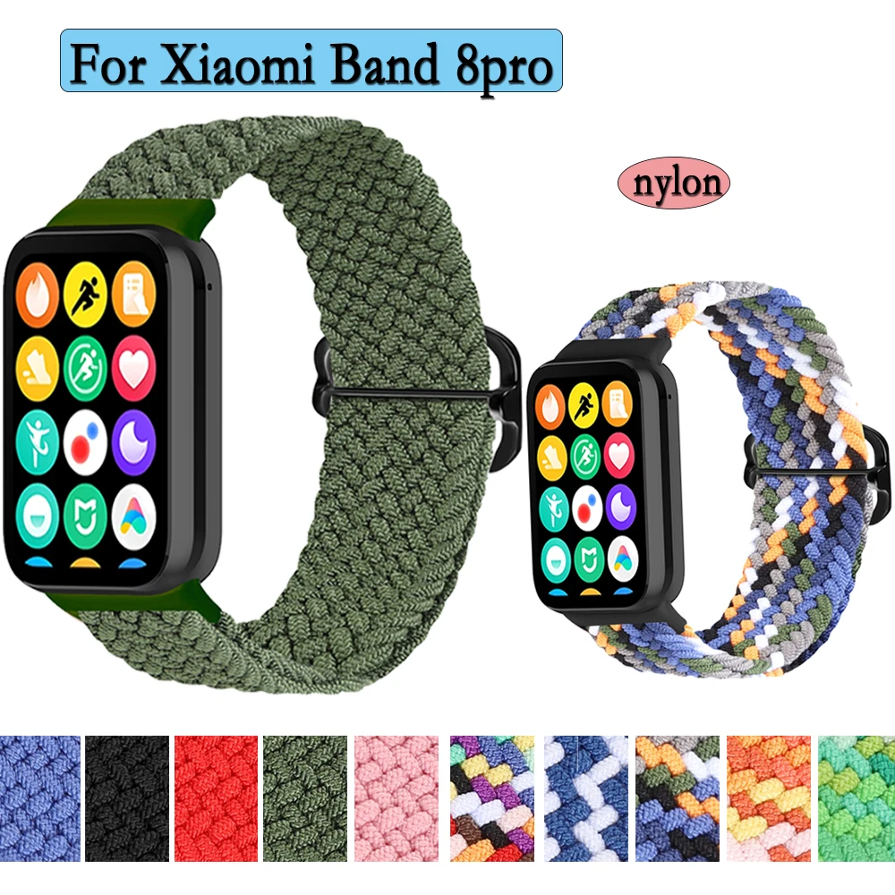 

Braid Strap For Xiaomi Band 8pro High Quality Colorful Watchband Adjustable Watch Bracelet Replacement