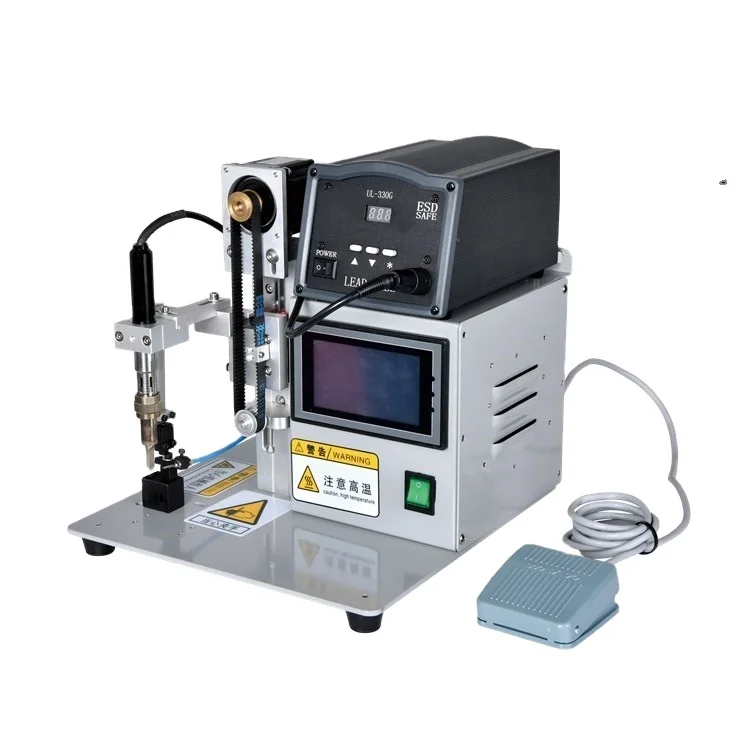 

Foot operate pcb semi-auto soldering robot wire cable welding machine circuit board soldering machine lasapparaat soldeertool