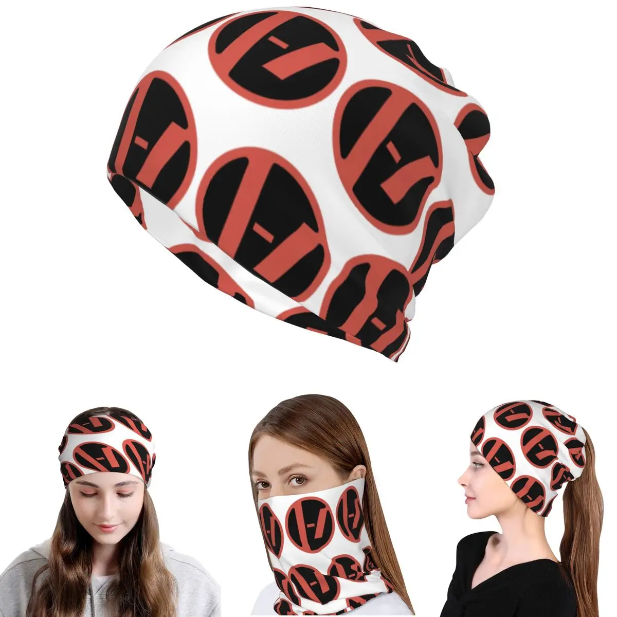Circle Icon Logo Twenty One Pilots Rock Band Bandana Neck Cover Mask Scarf Multi-use Balaclava Beanies Hat for Men Women Adult