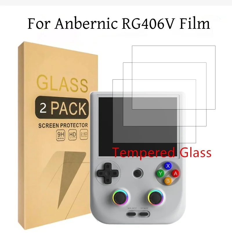 Anbernic RG406V Screen Protector Film 9H 2.5D RG406V Tempered Glass Screen Protector Films Game Accessories Gift