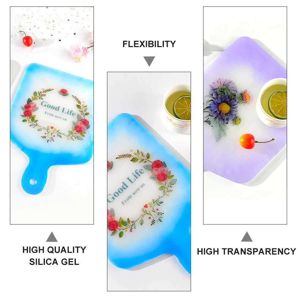 

2pcs Silicone Tray Molds White Flexible Diy Mold For Epoxy Crafts Reusable Storage Dish Mold Decorative Home Decor Gift Shape