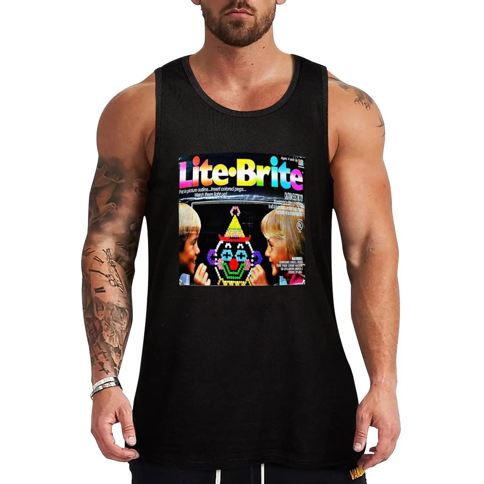 

Lite Brite Tank Top Street Style Tank Top Graphic Print Sleeveless Shirt
