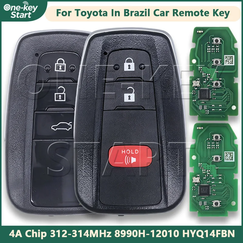 Für Toyota Corolla & Corolla Cross in Brasilien 2018-2021 Proximity-Fernbedienungsschlüssel 4A-Chip 312-314MHz 8990H-12010 HYQ14FBN【EIN-TASTEN-START】 – Detail 1