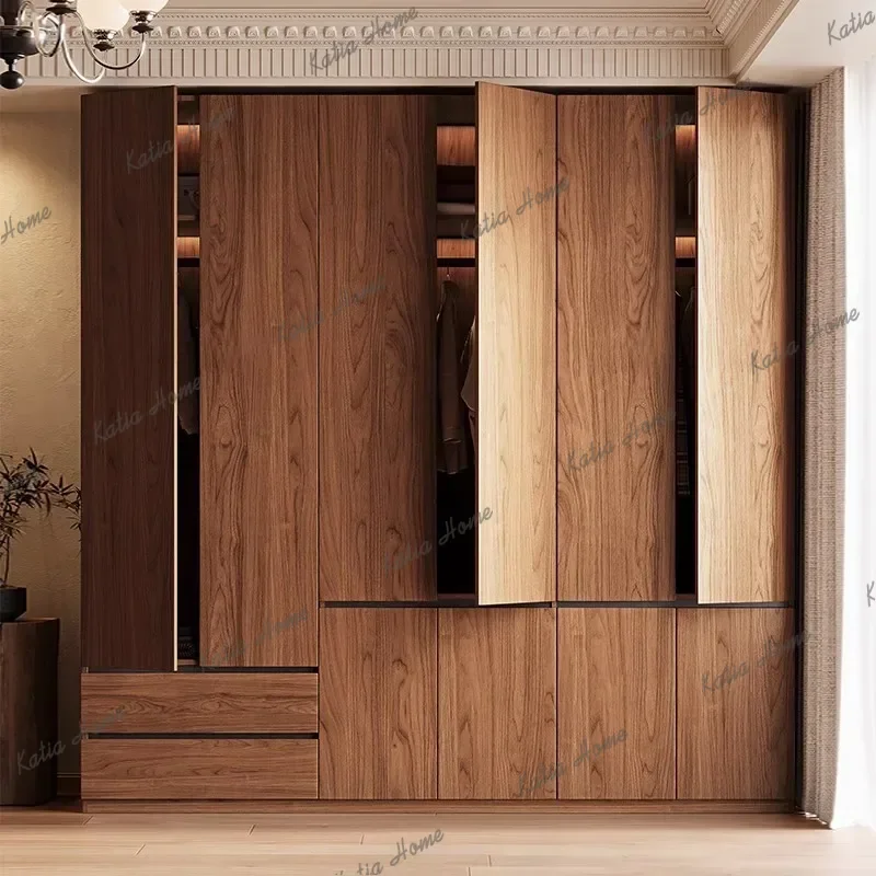 FG Clothes Vintage Wardrobes Doors Antique Aesthetic Armoire Storage Wardrobes Bedroom Wooden Cheap Armario De Ropa Furniture