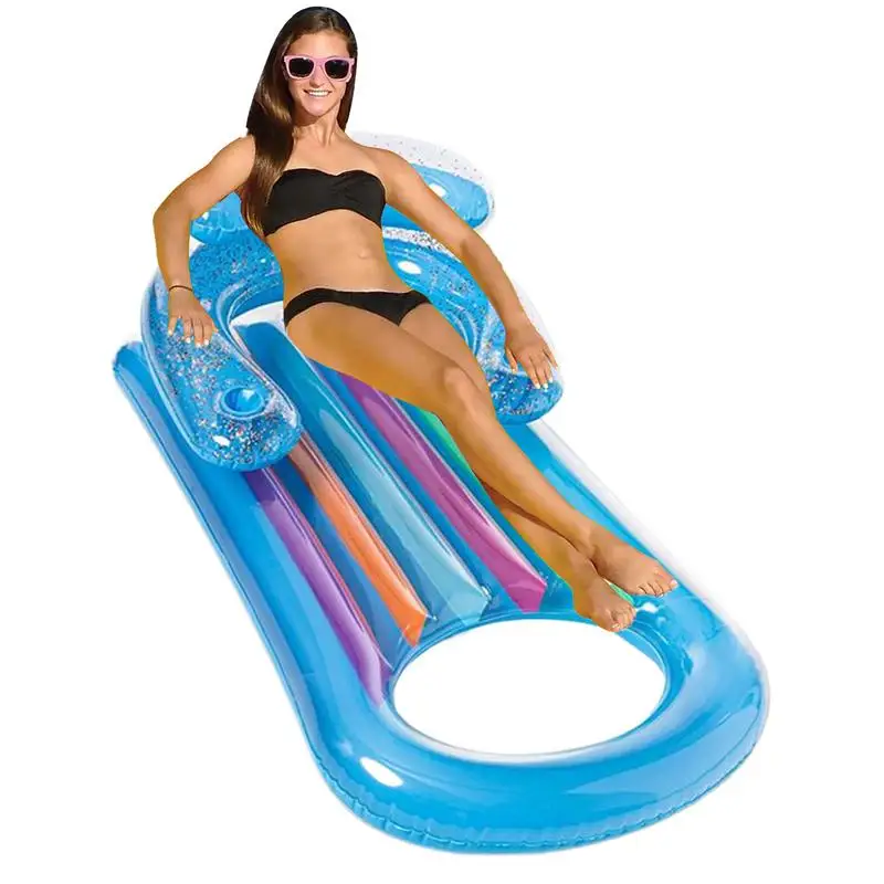 

Swimming Pool Floats Water Hammock Lounger Multifunctional Portable Inflatable Floats Lounger For Beach Pool Vacation Poolside
