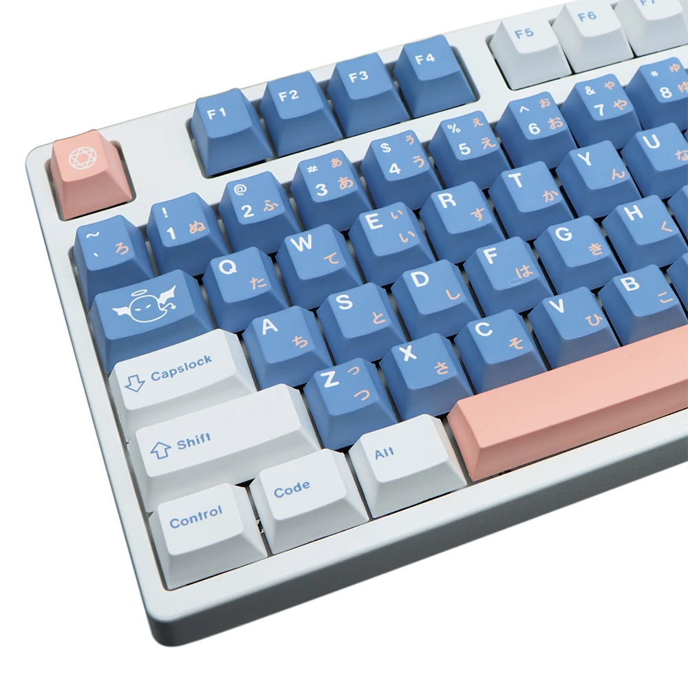 Azul rosa keycaps 129 chaves dreamland keycaps tintura sub personalizado japonês keycaps para cherry mx switch teclados mecânicos