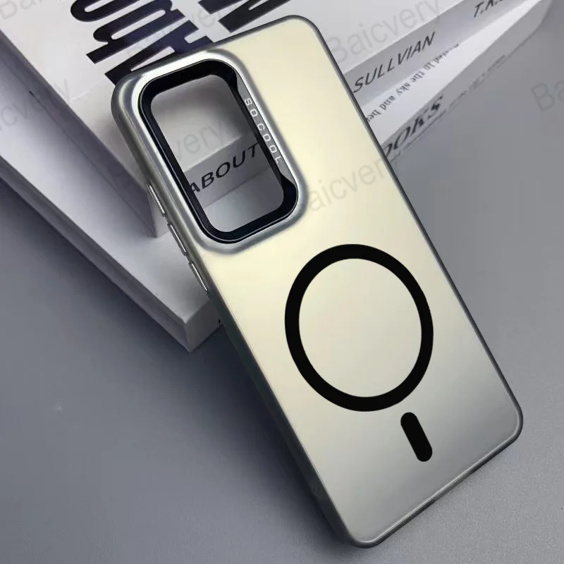 Fashion Casing For Samsung Galaxy A16 5G SM-A166B 4G SM-A165F A26 A36 A56 Anti-Fingerprint IMD Cover With Magnetic Sticker