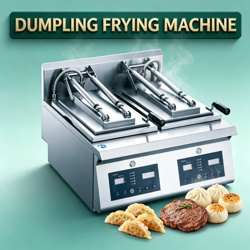 Multifunctional Automatic Dumpling Machine Electric Frying Pan Auto Water Injection Timing Cook Steak Water Fried Bun Pancake