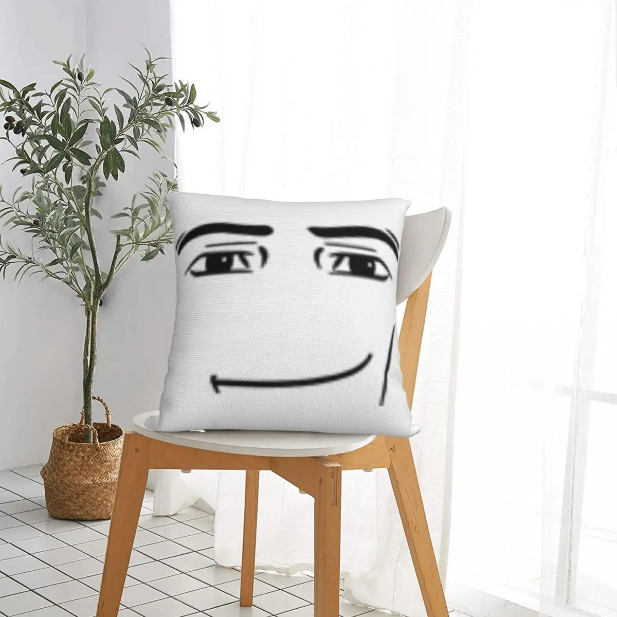 Man Face Pillow Cover Game Soft Pillow Case Cushion Cover Cute Funny Graphic Pillowcases For Living Room Chair