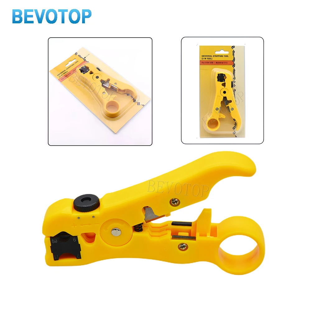 Adjustable Rotary Coaxial Cable Cutter And Stripper Home Maintenance Tool for RG58 Cable Lead Sky TV Network Wire Disassembly