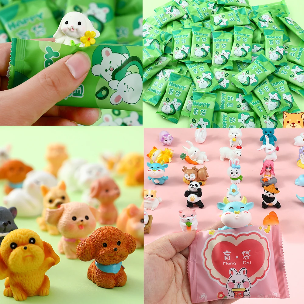 

Small Gift Mini Independent Packaging Blind Bag Style Random Kawaii Animal Model Toy Rabbit Dog Blind Box Birthday Party Favors