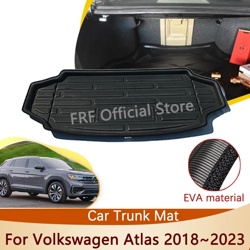 For Volkswagen VW Teramont Atlas 2018 2019 2020 2021 2022 2023 Car Accessories Trunk Mat Floor Tray Waterproof Cargo Boot Carpet