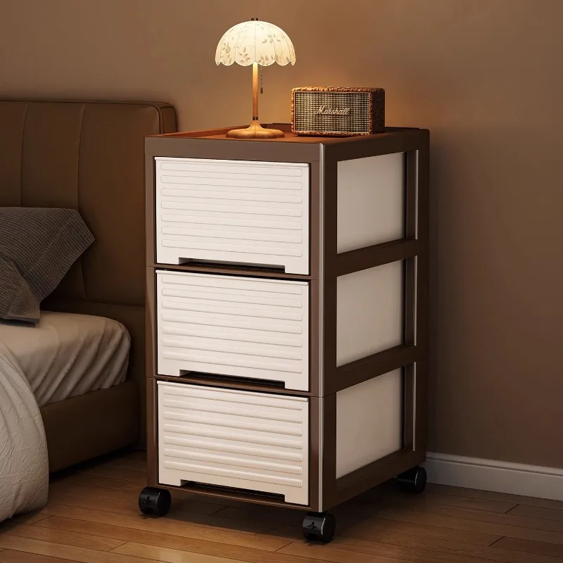 Drawer Storage Cabinet Floor Floor, Multi-Story Home Medieval Living Room Snack Bedside Table, Removable Under Desk Storage Cabi