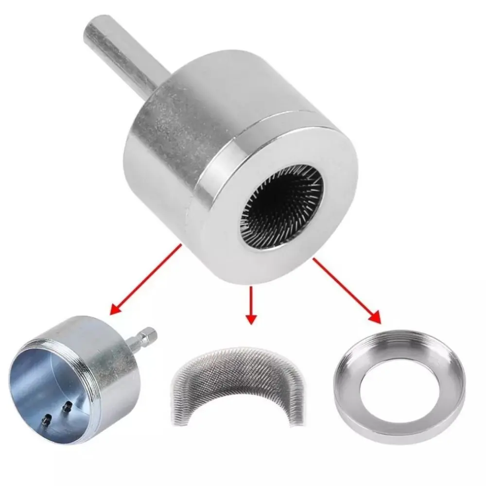 

15/22mm Tube Cleaning Brush Rust Removal with Replaceable Brush Electric Drill Pipe Cleaner Multi-purpose Durable