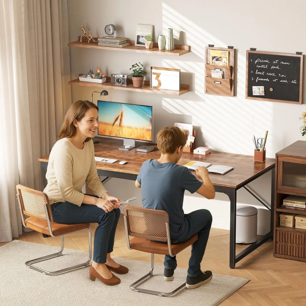 Large 63x29.5 Gaming & Office Desk with Spacious Surface for Home, Study, Work