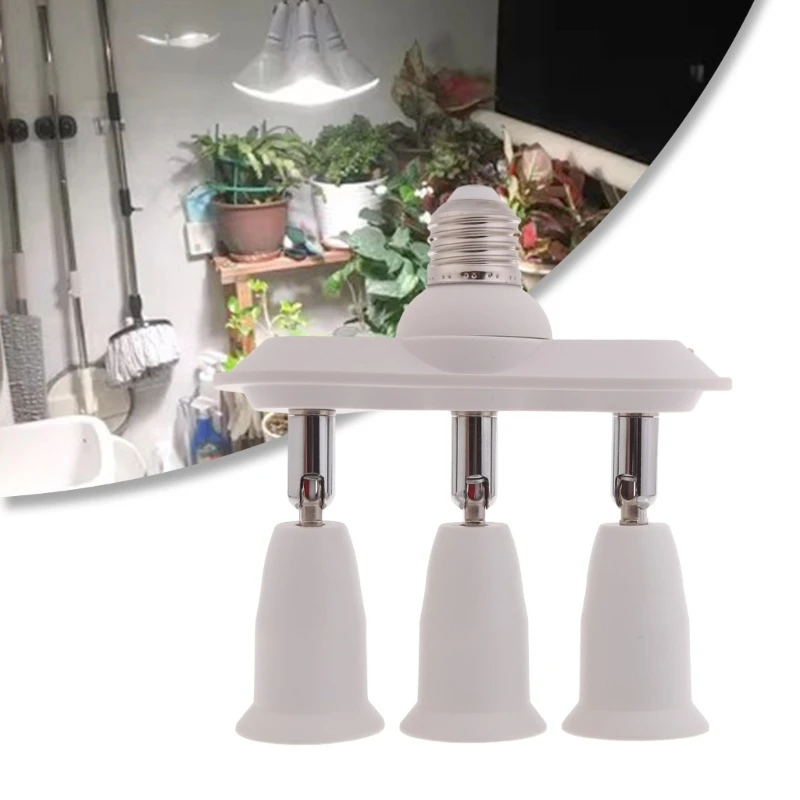 3/4/5-in-1 E27 to E27 Light Base Stand Lamp Bulb Socket Splitter Adapter Holder Adjustable Lamp Socket Extender 110-265V