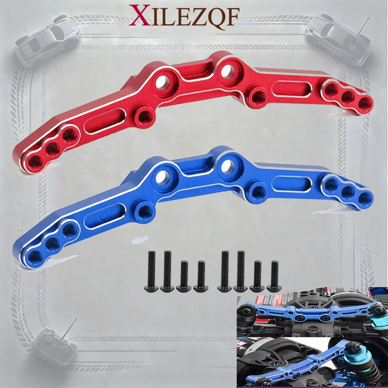 Aluminum Alloy Rear Shock Tower Mount Bracket Upgrade Parts for 1/10 TRAXXAS 4‑TEC DRIFT FORD MUSTANG #10539 RC Drift Car Access