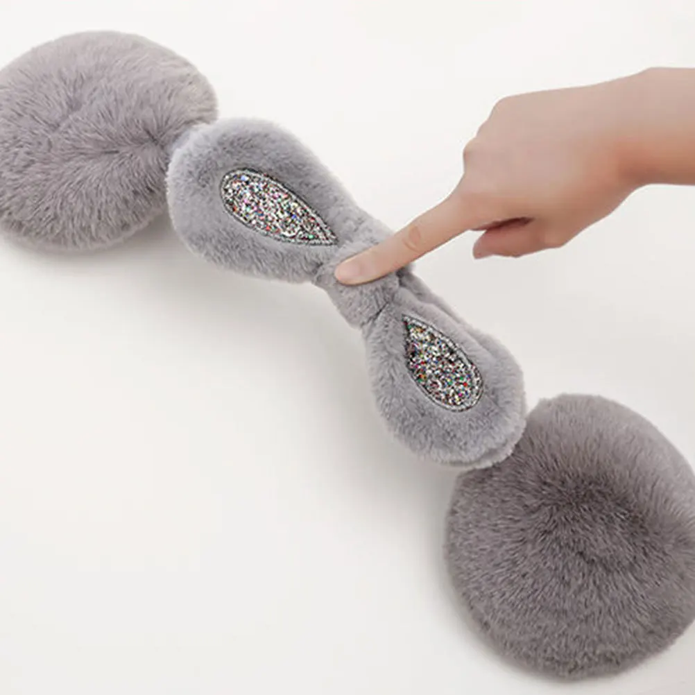 غطاء للأذنين على شكل أرنب للأطفال بألوان زاهية للاستخدام في الشتاء أغطية أذن مقاومة للرياح خفيفة الوزن ومريحة وغطاء للأذن دافئ قابل للغسل #4