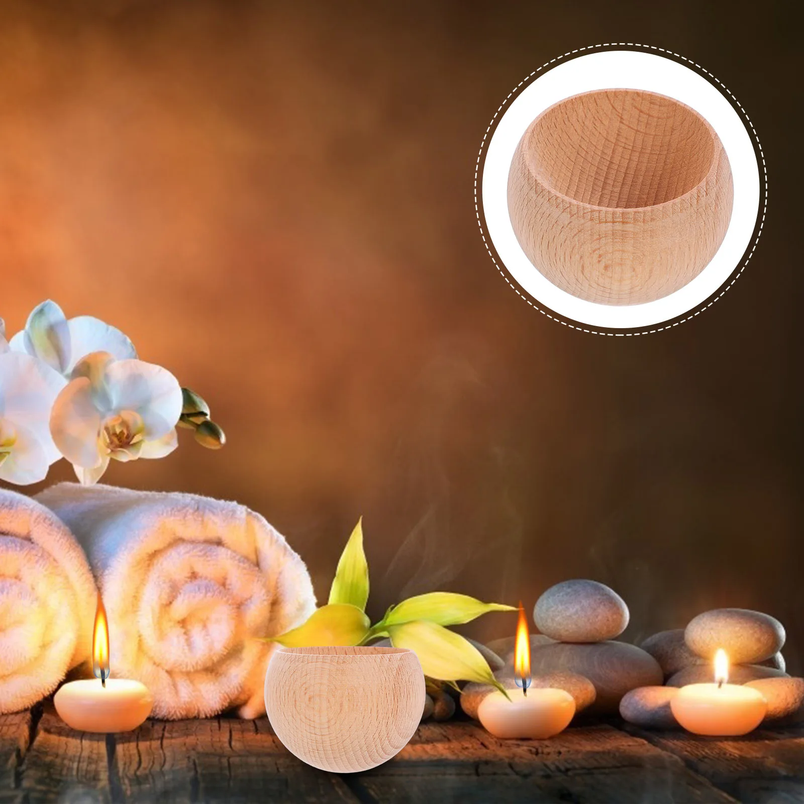 

Aroma Essential Oil Diffuser Wood Natural Material Mini Diffuser for Car Home Use Cute Desktop Decoration Lightweight Diffusing