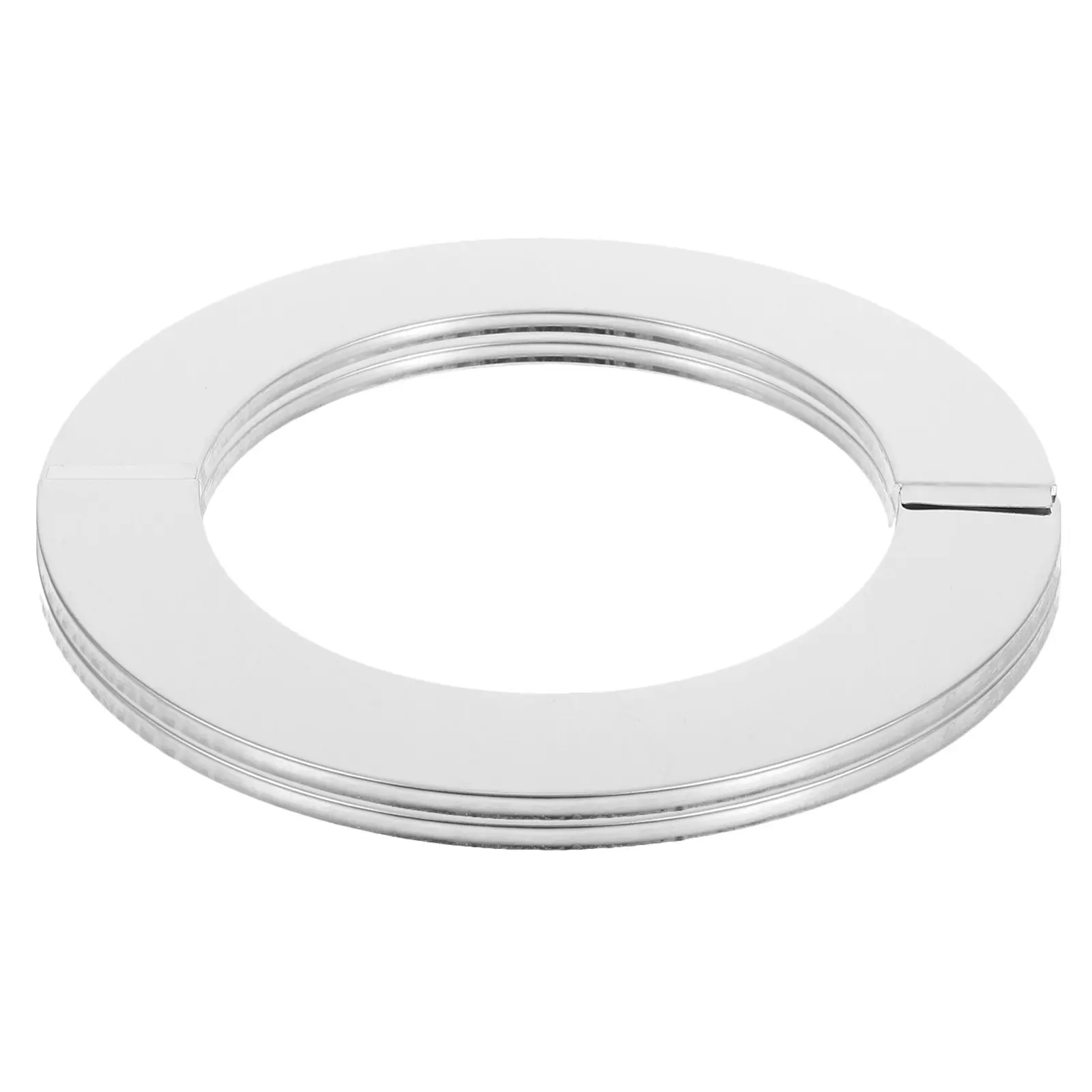 2Pcs Self-Adhesive Stainless Steel Round Escutcheon Plate Split Wall Pipe Cover Fixtures Hole Concealment for Bathroom and