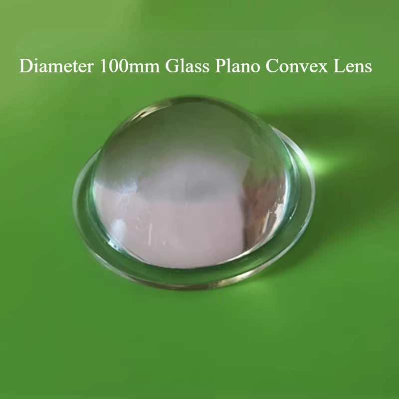 Diameter 100mm Plano Convex Lens LED Spotlight COB Bead Glass Lens Car Lamp Convex Lens Lampshade Bracket