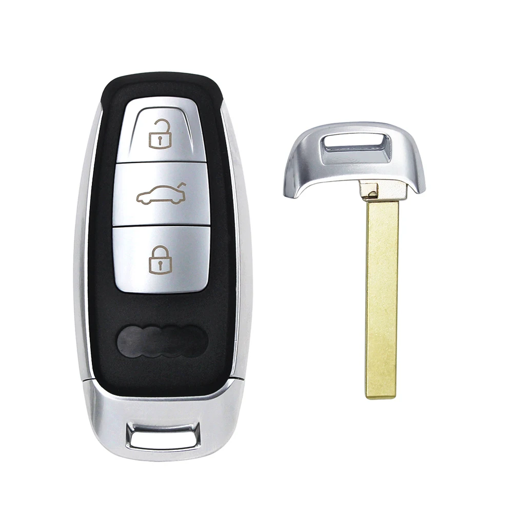 YIQIXIN Smart Remote Car Key Shell For Audi A1 A3 A4 A4L A5 A6 A7 A8 Quattro Q3 Q5 Q7 Q8 2017-2022 Fob Case Cover HU66 Blade Key