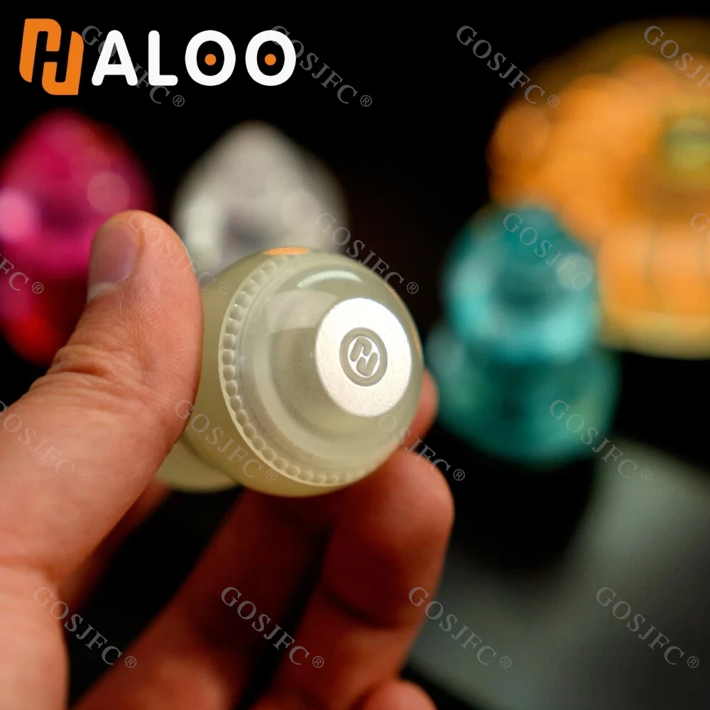 HALOOPLAYER EDC مضيئة القرع تململ سبينر ألعاب متململة للبالغين لعبة لتخفيف الضغط عملة اللمس #5