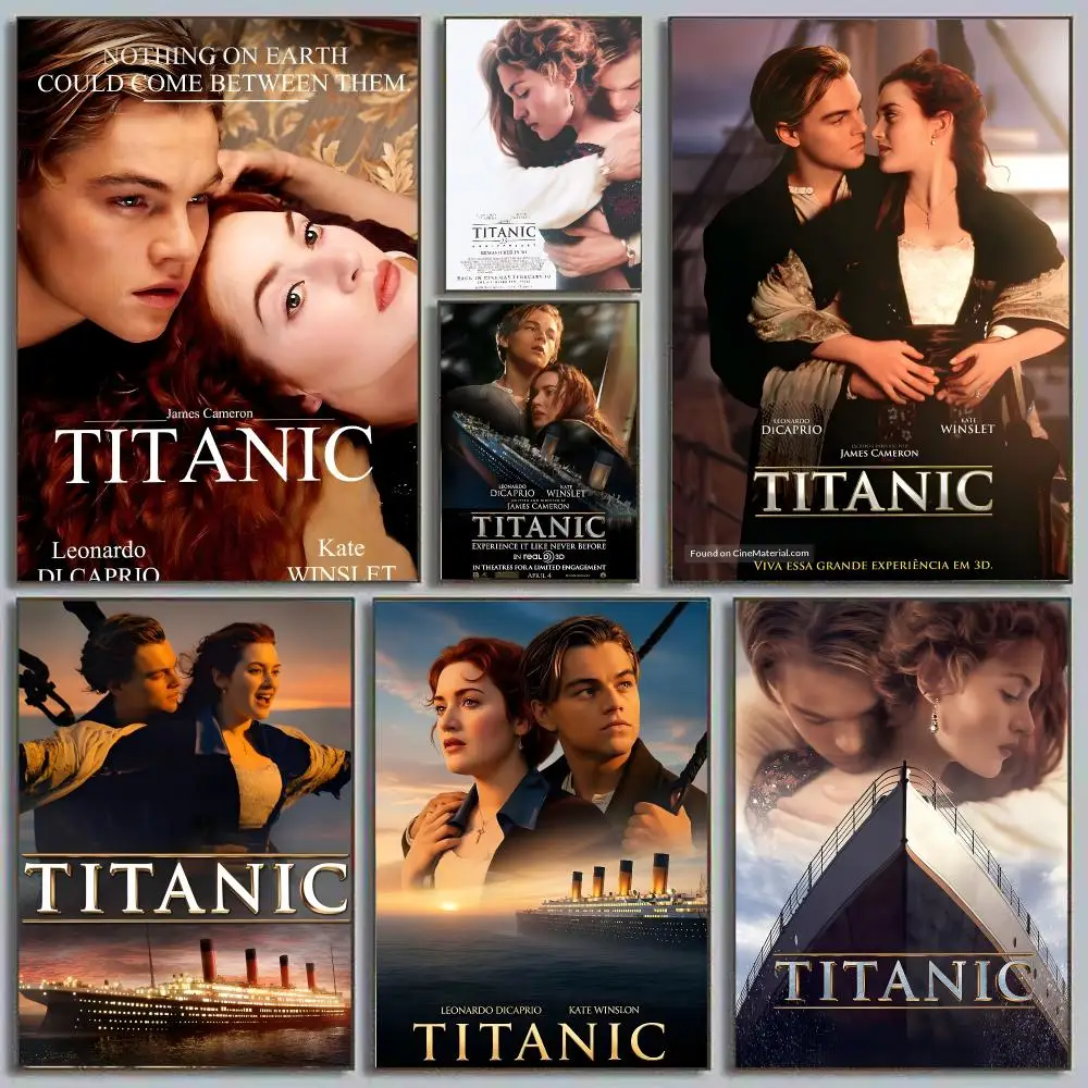 T-Titanic James Cameron Epic Romance Jack & Rose Icon Painting Calligraphy Poster Eco-Friendly Decor Frameless Canvas