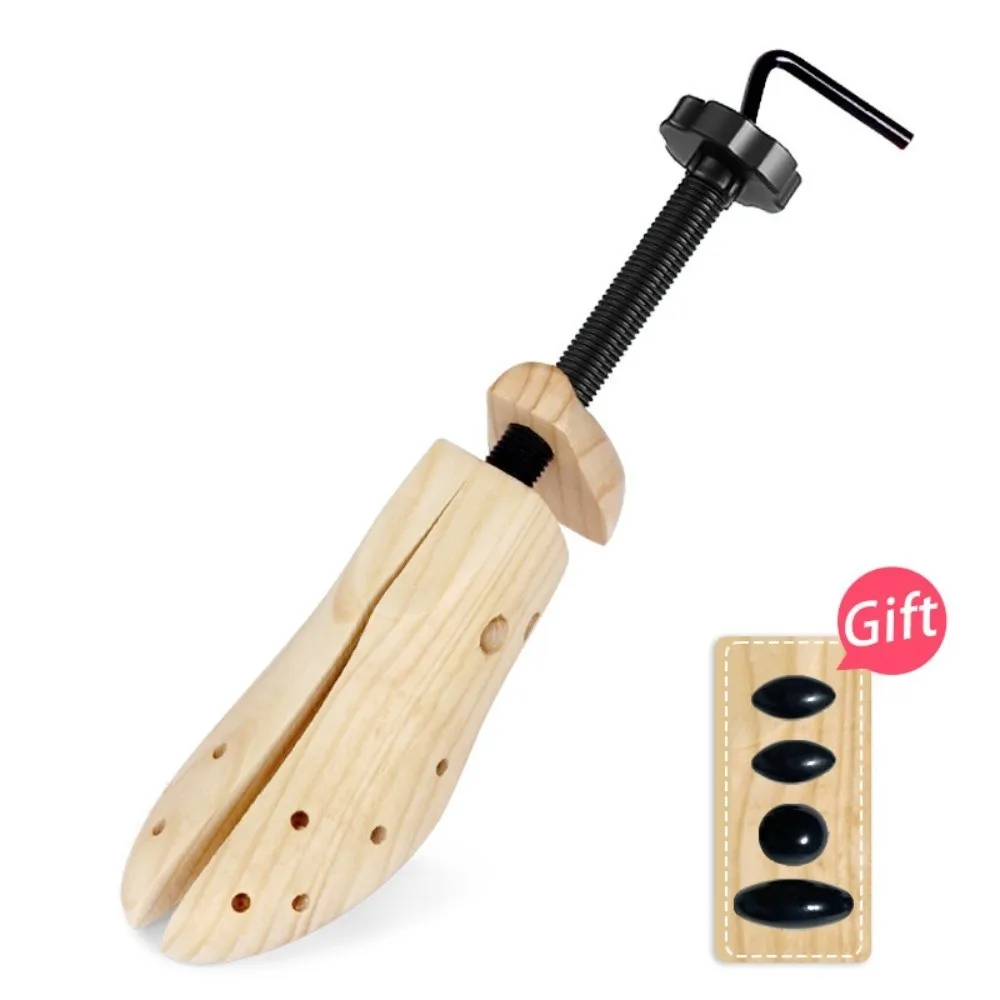 Adjustable Shoe Stretcher Prevent Creasing Tension Spring Coil Shoe Tree Stretcher Wooden EU34-46 Shoe Expander Boots