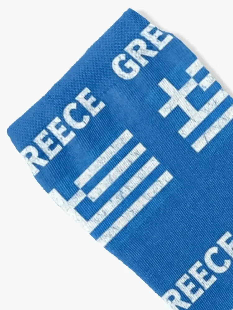 Vintage Greece Greek Flag Socks FASHION luxe Socks Women Men's