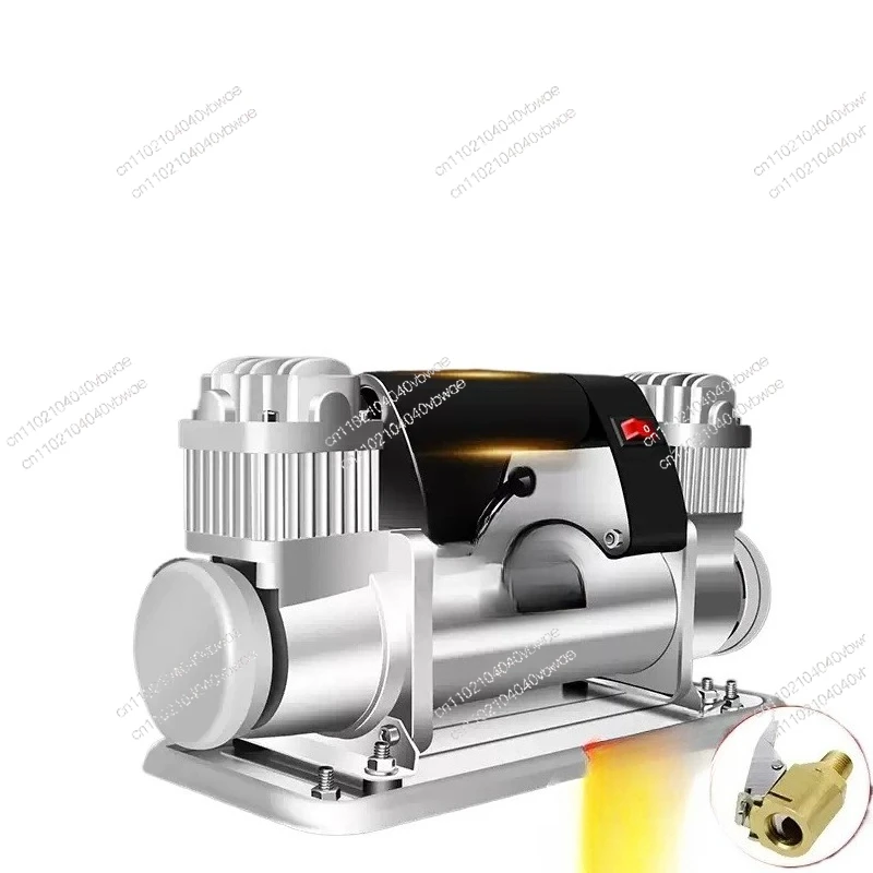 

Suitable for Car Air Pump Dual Cylinder High Pressure High Power 12V Car Off-road Vehicle German SUV Agricultural Large